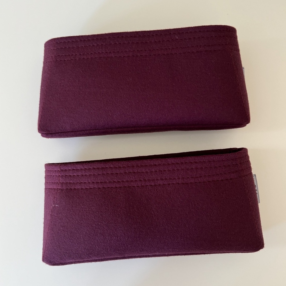 LIKE NEW Samorga Chanel Coco Handle 29 cm Bag Organizer - Set of 2, Wine